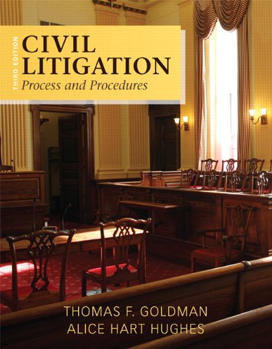 Stock image for Civil Litigation: Process and Procedures (3rd Edition) for sale by HPB-Red