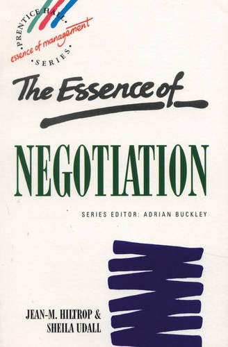 Stock image for Essence of Negotiation for sale by Better World Books