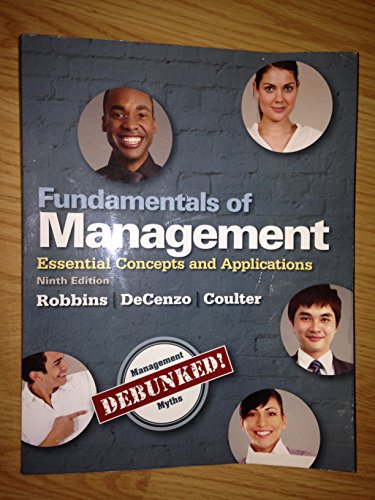 Stock image for Fundamentals of Management: Essential Concepts and Applications (9th Edition) for sale by SecondSale