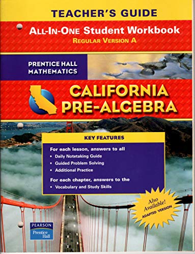 Imagen de archivo de All In One Student Workbook For Pre Algebra (P) (TM) a la venta por Hawking Books