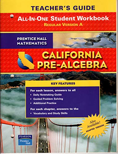 Stock image for All In One Student Workbook For Pre Algebra (P) (TM) for sale by Hawking Books