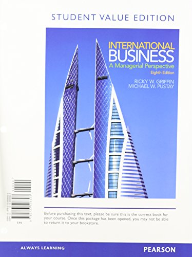 9780133506303: International Business: A Managerial Perspective