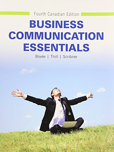 Stock image for Business Communication Essentials, Fourth Canadian Edition (4th Edition) for sale by ThriftBooks-Dallas