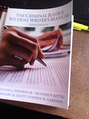 9780133514384: Criminal Justice Student Writer's Manual, The