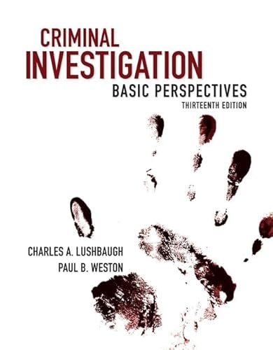 Stock image for Criminal Investigation: Basic Perspectives for sale by HPB-Red