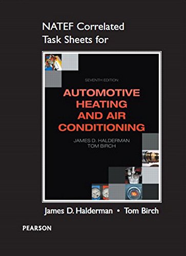 Stock image for NATEF Correlated Task Sheets for Automotive Heating and Air Conditioning for sale by HPB-Red