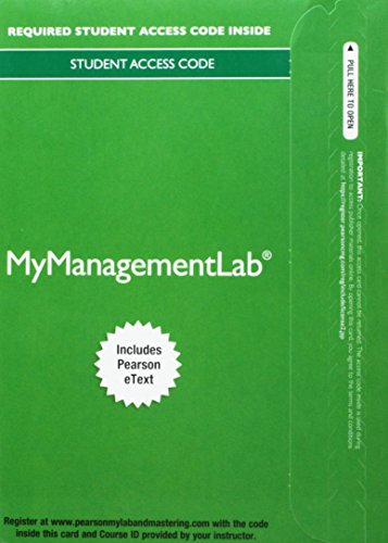 Stock image for 2014 MyLab Management with Pearson eText -- Access Card -- for International Business: A Managerial Perspective for sale by SecondSale