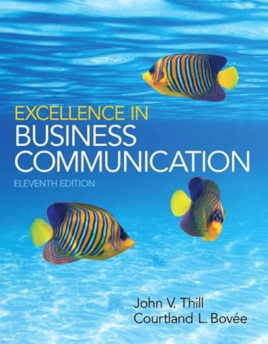 Imagen de archivo de Excellence in Business Communication (11th Edition) a la venta por HPB-Red