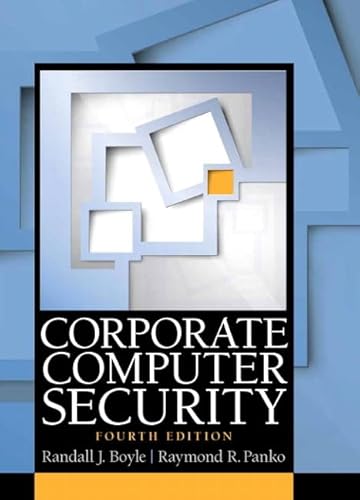 Beispielbild fr Corporate Computer Security zum Verkauf von Goodwill