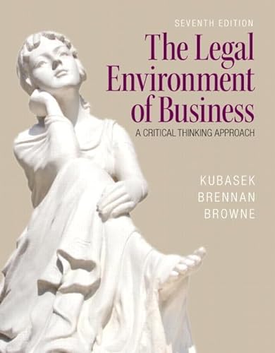 Stock image for The Legal Environment of Business: A Critical Thinking Approach for sale by ThriftBooks-Atlanta