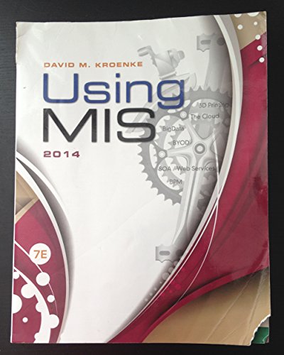 Beispielbild fr Using MIS (7th Edition) zum Verkauf von SecondSale