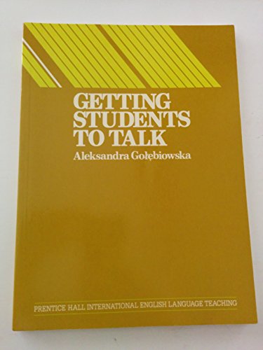 Beispielbild fr Getting Students to Talk. A Resource Book for Teachers with Role-Plays, Simulations and Discussions. Edited and adapted by Jim Wingate. zum Verkauf von Antiquariat Christoph Wilde