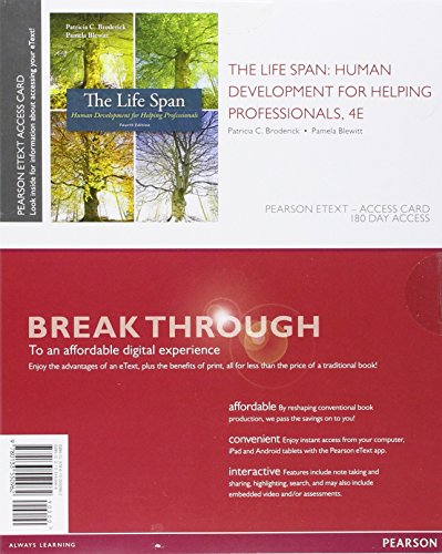 9780133550962: The Life Span Access Card: Human Development for Helping Professionals, Includes Pearson eText: Human Development for Helping Professionals, Enhanced Pearson eText -- Access Card