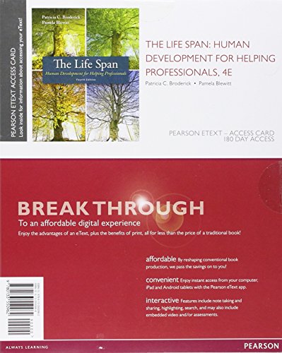 Stock image for The Life Span: Human Development for Helping Professionals, Enhanced Pearson eText -- Access Card (4th Edition) for sale by SecondSale