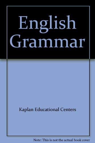 English Grammar (9780133567595) by Kaplan Educational Centers; Kaplan