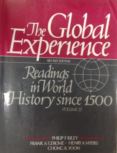 Imagen de archivo de The Global Experience: Readings in World History Since 1500 a la venta por Open Books