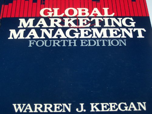 Imagen de archivo de Global Marketing Management (The Prentice-Hall series in marketing) a la venta por NEPO UG