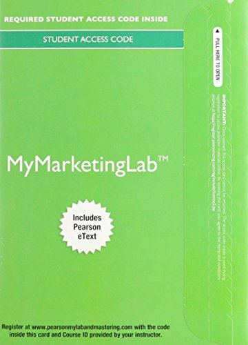 Stock image for 2014 MyLab Marketing with Pearson eText -- Access Card -- for Advertising for sale by Iridium_Books