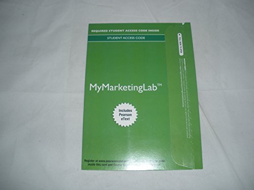 Imagen de archivo de 2014 MyLab Marketing with Pearson eText -- Access Card -- for Global Marketing (Mymarketinglab) a la venta por Juggernautz