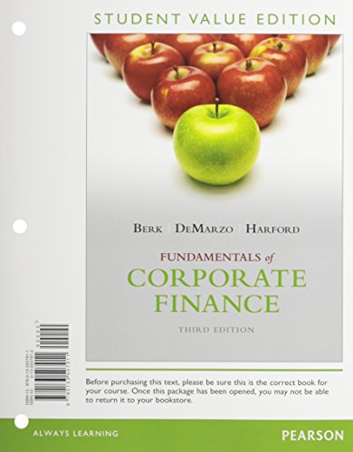 Imagen de archivo de Fundamentals of Corporate Finance, Student Value Edition a la venta por redgorillabooks