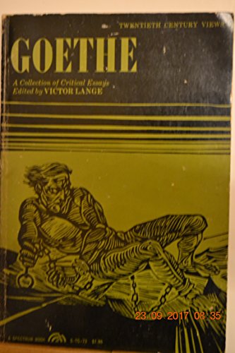 Stock image for Goethe: A Collection of Critical Essays (20th Century Views) for sale by Better World Books