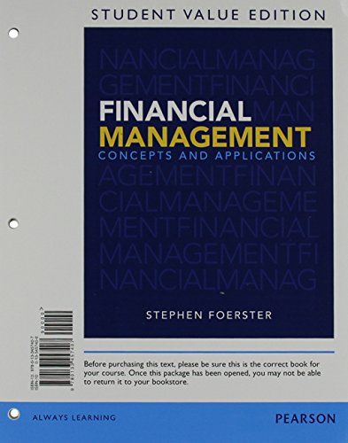 9780133578041: Financial Management + Myfinancelab With Pearson Etext Access Card: Concepts and Applications, Student Value Edition