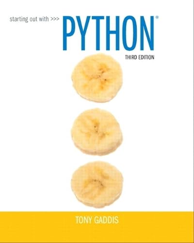 9780133582734: Starting Out With Python