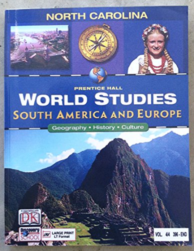 Stock image for World Studies South America and Europe (World Studies South America and Europe, Geography, History and Culture) for sale by ThriftBooks-Dallas