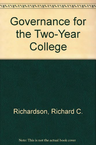 9780133606775: Governance for the Two-Year College