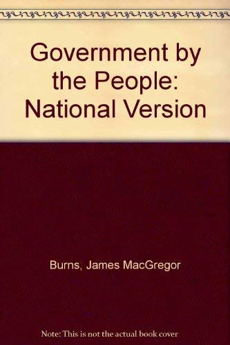 Stock image for Government by the People/National Version/1989 for sale by HPB-Red