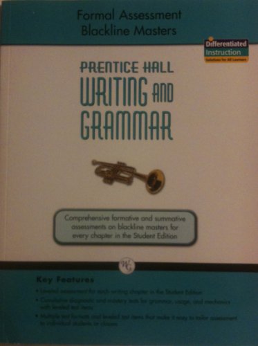 Beispielbild fr Writing and Grammar 2008 Formal Assessment Blackline Masters Grade 9 zum Verkauf von BooksRun