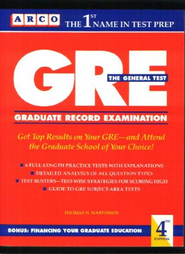 9780133617757: GRE, Graduate Record Examination General Test (Arco Master the GRE CAT)