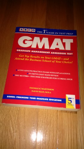Stock image for GMAT: Graduate Management Admission Test (Arco GMAT: Graduate Management Admission Test) for sale by HPB-Emerald