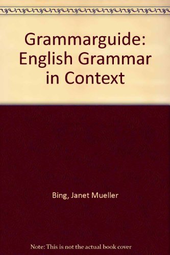 Beispielbild fr Grammarguide: English Grammar in Context zum Verkauf von Wonder Book