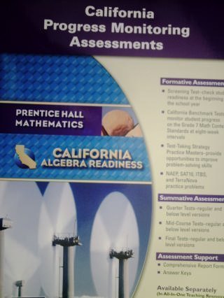 9780133632293: Algebra Readiness: California Progress Monitoring Assessments