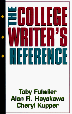 9780133637229: The College Writer's Reference