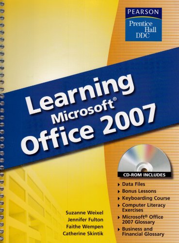 Imagen de archivo de Learning Microsoft Office 2007 (Prentice Hall DDC) a la venta por SecondSale