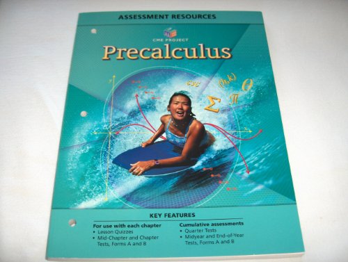 Stock image for CENTER FOR MATHEMATICS EDUCATION PROJECT PRECALCULUS ASSESSMENT RESOURCES BLACKLINE MASTERS for sale by Iridium_Books