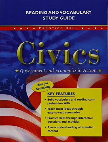 Stock image for Civics: Government and Economics in Action Reading and Vocabulary Study Guide 2009 for sale by TextbookRush