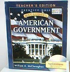 Stock image for Magruder's American Government (Teacher's Edition) for sale by Jenson Books Inc