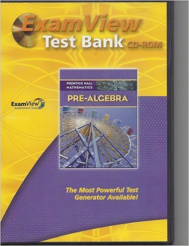 Stock image for Exam View Test Bank CD-ROM, Pre-Algebra (Prentice Hall Mathematics) for sale by Booksavers of MD
