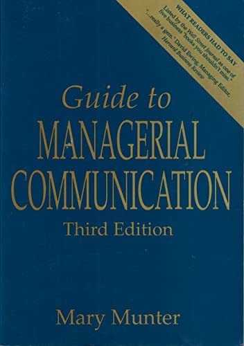 Stock image for Guide to Managerial Communication for sale by Wonder Book