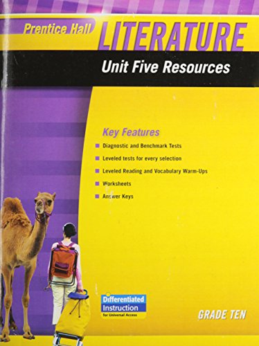 Stock image for Prentice Hall Literature 2010 Unit 5 Resource Grade 10 for sale by ThriftBooks-Atlanta
