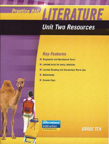 Stock image for PRENTICE HALL LITERATURE 2010 UNIT 2 RESOURCE GRADE 10 for sale by SecondSale