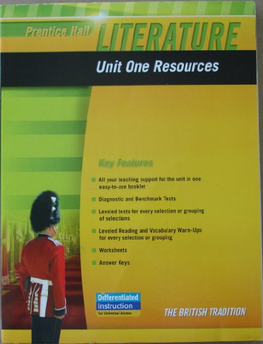 Stock image for PRENTICE HALL LITERATURE 2010 UNIT 1 RESOURCE GRADE 12 for sale by Nationwide_Text