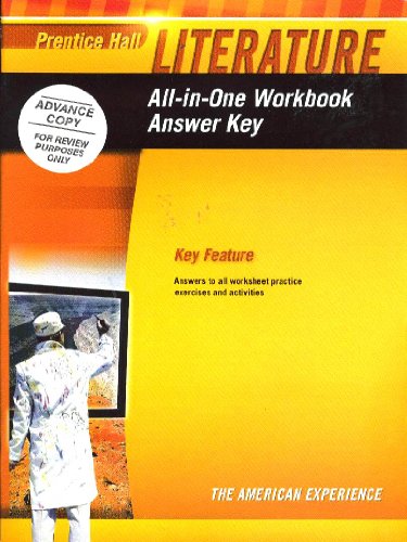 Beispielbild fr Prentice Hall Literature Grade 11 All-in-One Workbook Answer Key zum Verkauf von Better World Books