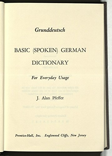 9780133677553: Basic German Dictionary for Everyday Usage: Grundstufe