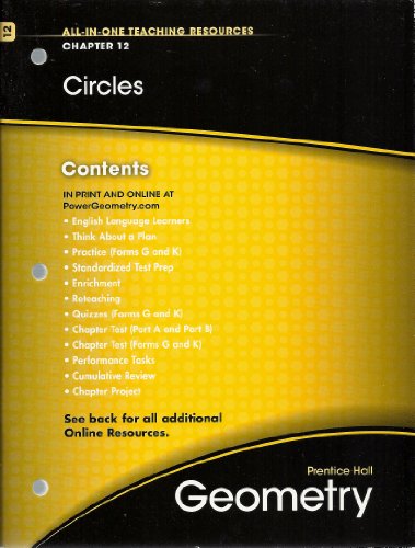 Stock image for Circles, Chapter 12, Geometry, All-in-One Teaching Resources for sale by Allied Book Company Inc.