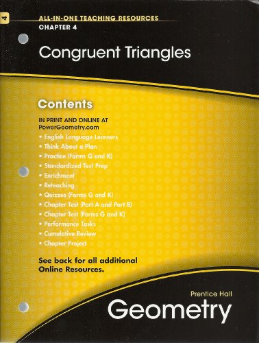 9780133689051: congruent-triangles-chapter-4-geometry-all-in-one-teaching-resources