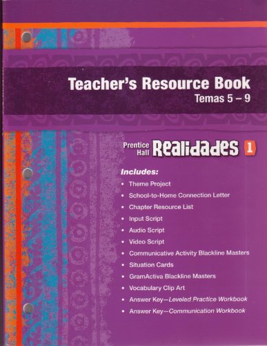 Stock image for Realidades 1 Teacher's Resource Book (Temas 5-9) for sale by ThriftBooks-Atlanta